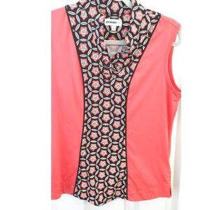 Chase 54 Golf Tank Top Polo Sleeveless Geometric Medium
